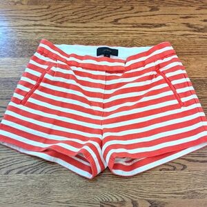 Like New J Crew Orange And White Striped Shorts Tennessee Orange Chinos